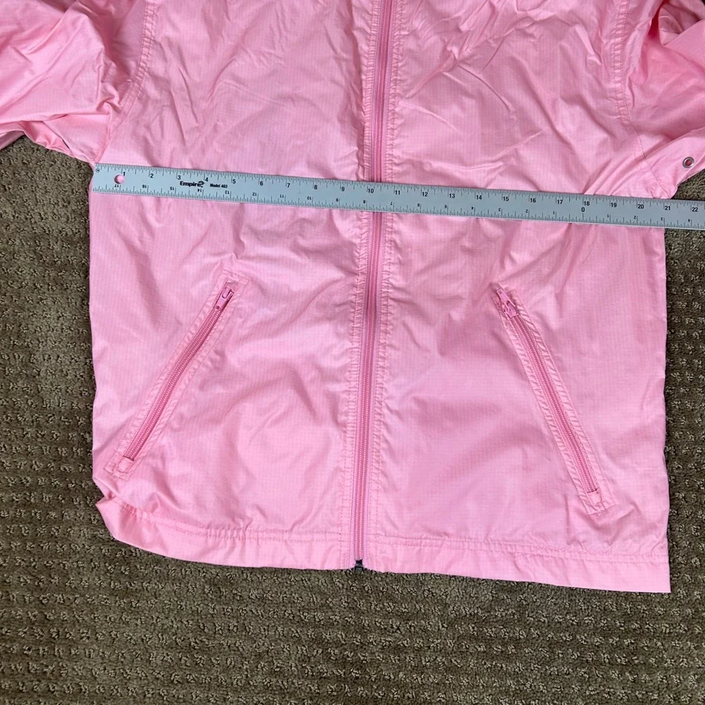 Gap Kids Windbreaker Jacket Girls‎ XXL Pink Full Zip Ripstop Mesh Lined